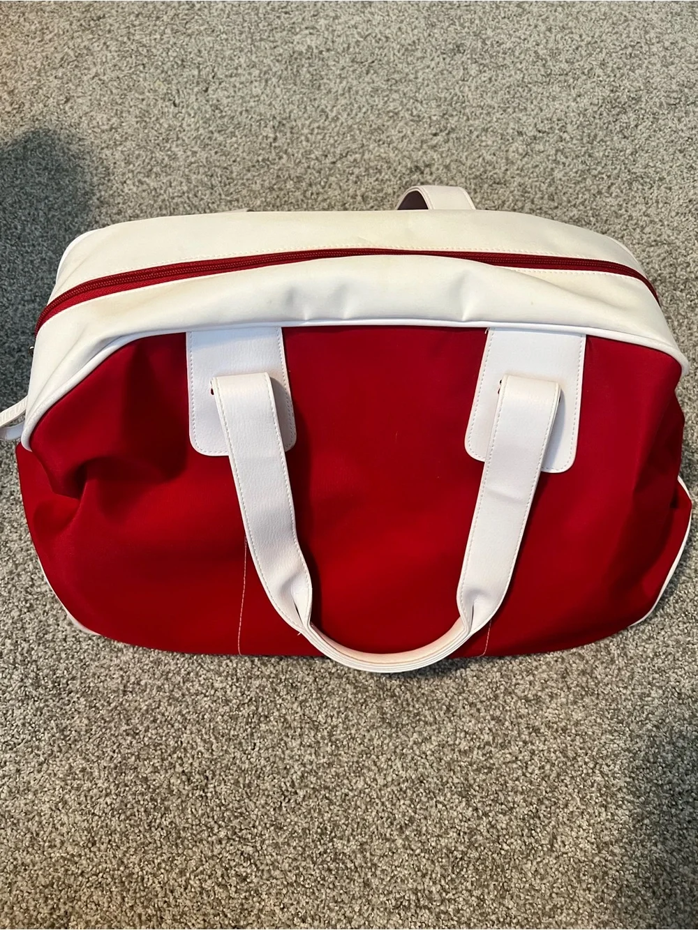 Estee Lauder Red and White Cosmetic Travel Bag